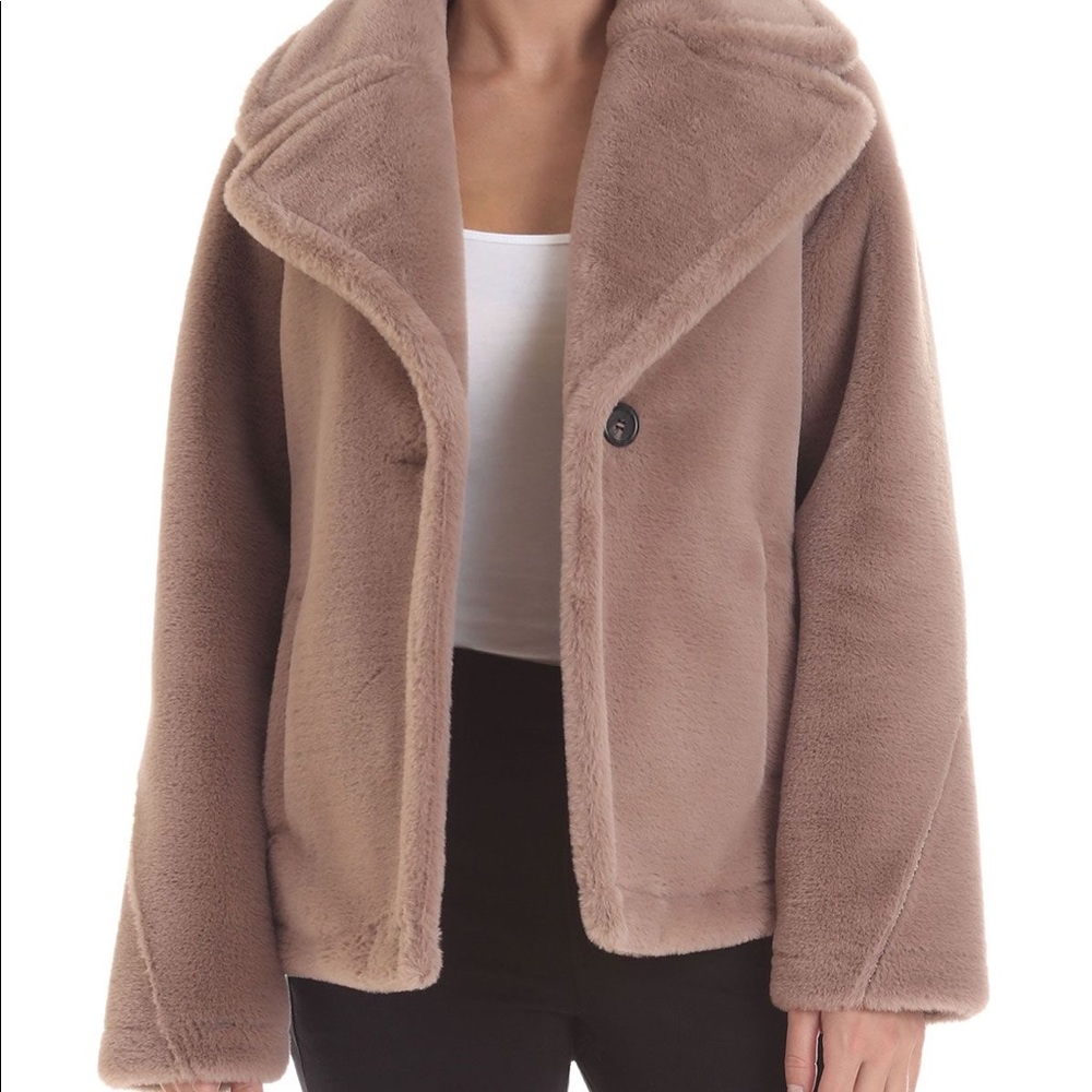 Avec Les Filles - Bonded Faux Fur Jacket